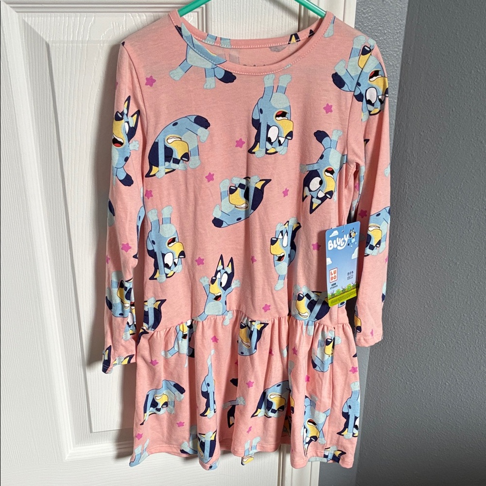 NWT Pink Bluey Kids Dress
